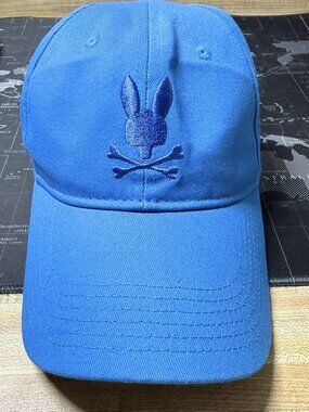 Brand New $45 Psycho Bunny Royal Blue Baseball Snapback Cap / Hat + Free GIFT!!